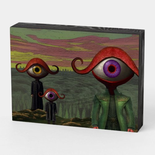 All Eyes on You wooden box sign