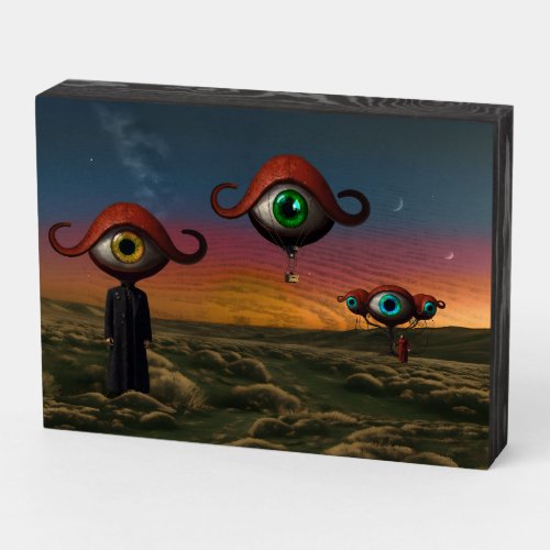 All Eyes on You wooden box sign