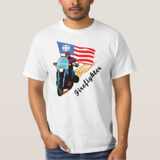 Firefighter Biker Shirts and Gifts