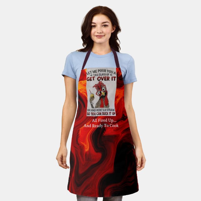 All Fired Up All-Over Print Apron (Worn)