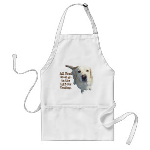 All Food Must Go To The Lab Apron