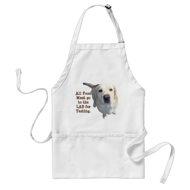 All Food Must Go To The Lab Apron (Front)