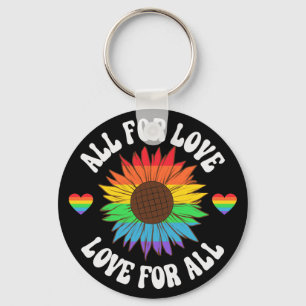 All For Love Love For All Gay Pride Month Keychain