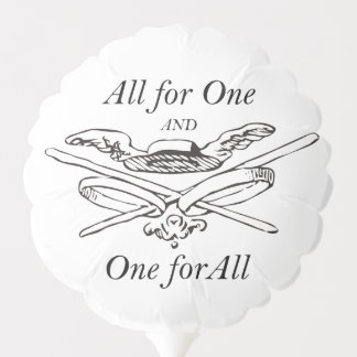 All for One and One for All - The Three Musketeers Balloon