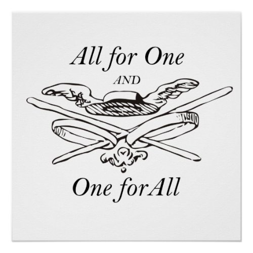 All for One and One for All _ The Three Musketeers Poster