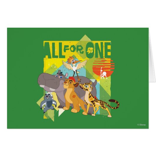 All For One Lion Guard Graphic Cards (Front Horizontal)