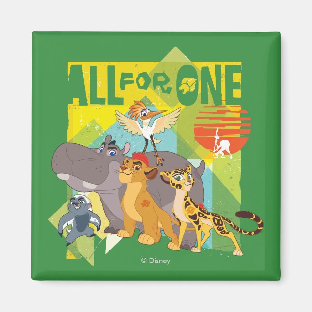 All For One Lion Guard Graphic Magnet (Front)