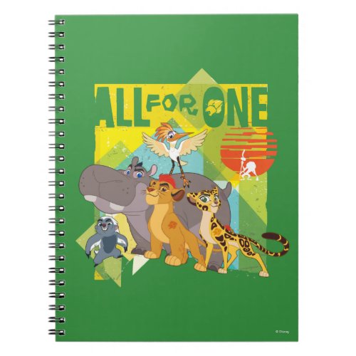 All For One Lion Guard Graphic Notebook