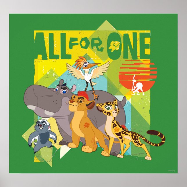 All For One Lion Guard Graphic Poster (Front)