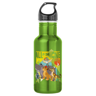 All For One Lion Guard Graphic Stainless Steel Water Bottle