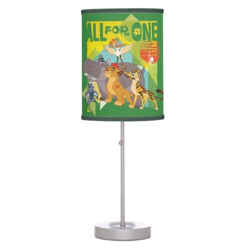 All For One Lion Guard Graphic Table Lamp