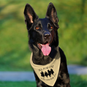 ALL FOR ONE THREE MUSKETEERS DUMAS PET BANDANA COLLAR