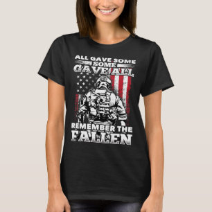 All Gave Some Gave All Flag Veteran Memorial T-Shirt