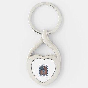 All Gave Some Some Gave All Veteran Tribute Design Keychain