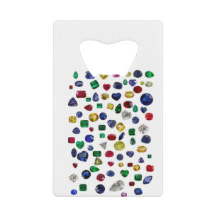 All Gemstones Colorful Credit Card Bottle Opener