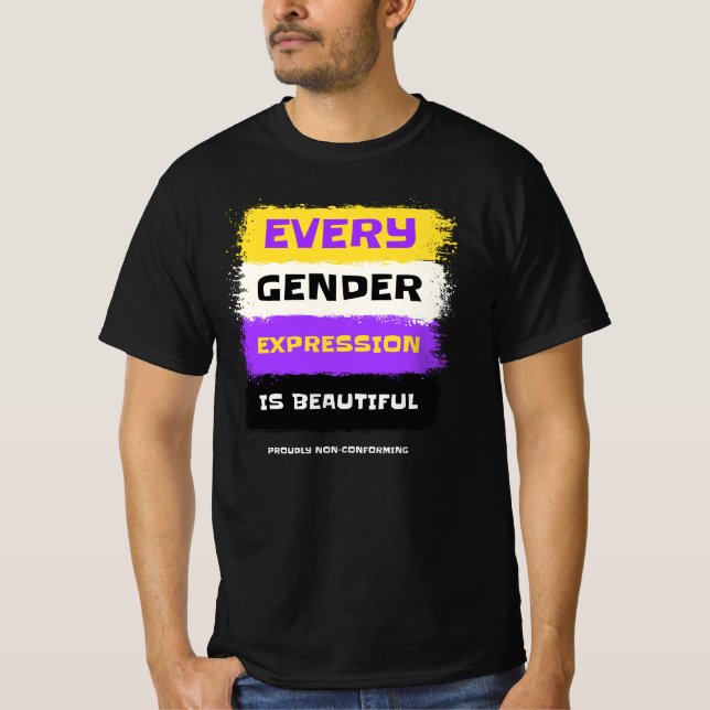 All Gender Expressions Are Valid T-Shirt (Front)