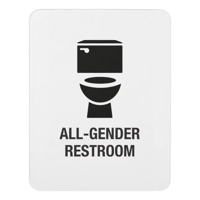 All-Gender Restroom Sign | Zazzle