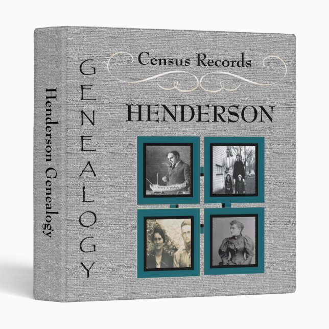 All Genealogists Come To Their Census Genealogy 3 Ring Binder (Front/Spine)