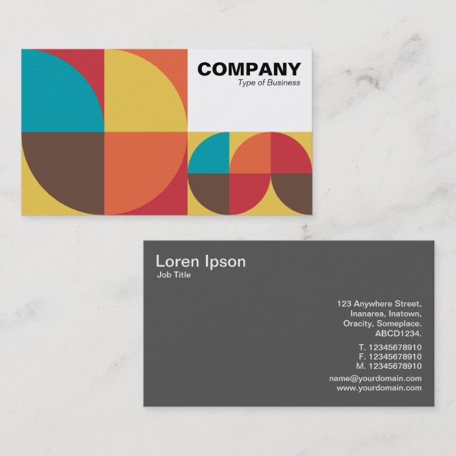 All Geometric Business Card (Front/Back)