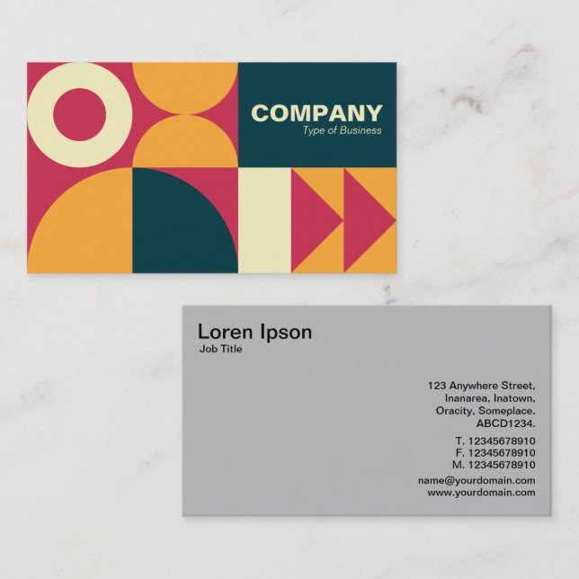 All Geometric v5 Business Card (Front/Back)