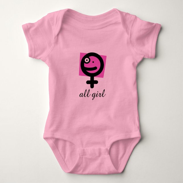 All Girl Baby Bodysuit (Front)