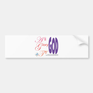 All Glory To GOD Bumper Sticker