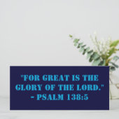 All Glory to Him Above Bookmark (Standing Front)