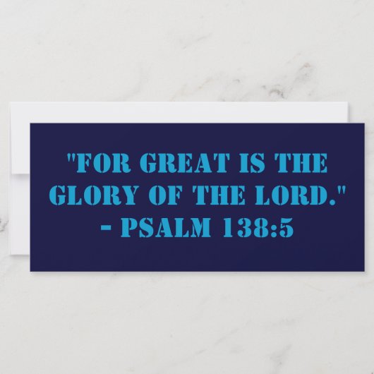 All Glory to Him Above Bookmark (Front)