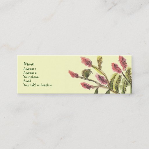 Customizable All Good Flowers card. Business Card