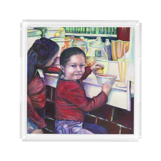 All Good Girls Get Ice Cream Acrylic Tray (Front)