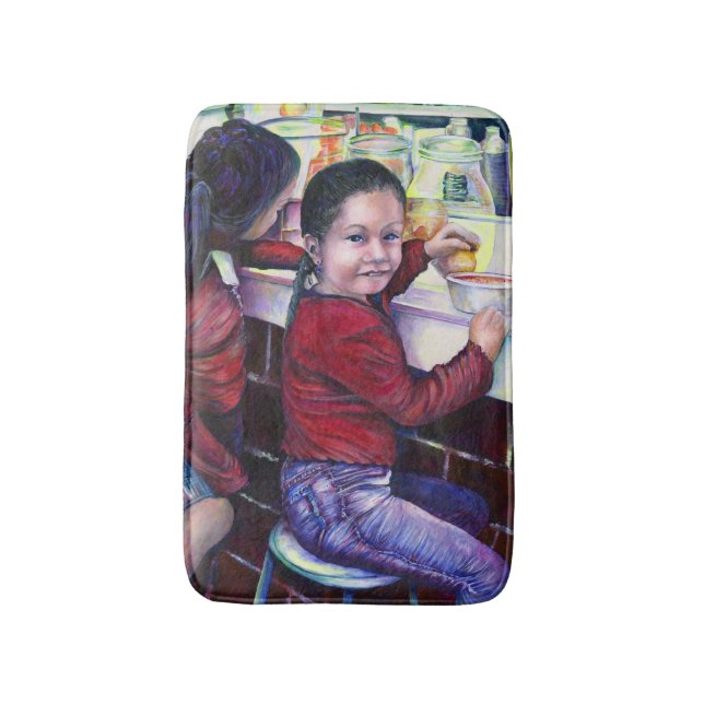 All Good Girls Get Ice Cream Bathroom Mat (Front Vertical)