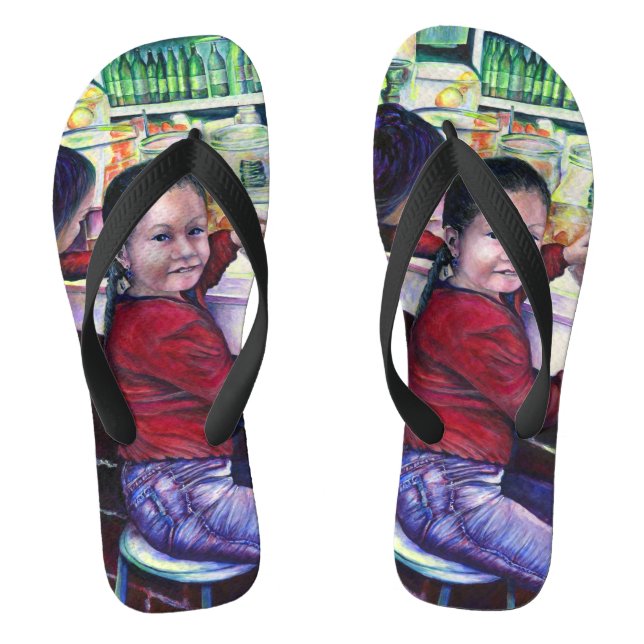 All Good Girls Get Ice Cream Flip Flops (Footbed)