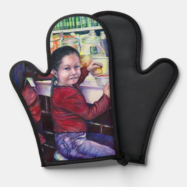 All Good Girls Get Ice Cream Oven Mitt (Front/Back)