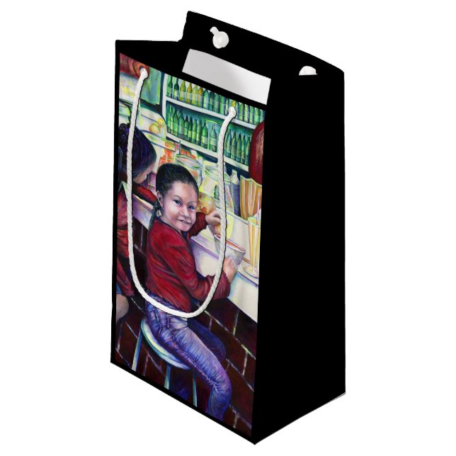 All Good Girls Get Ice Cream Small Gift Bag (Front Angled)