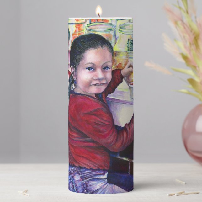 All Good Girls gets Ice Cream Pillar Candle (In Situ)