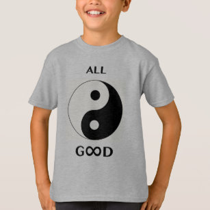 All Good/God (front), paw print emoji-art (back) T-Shirt