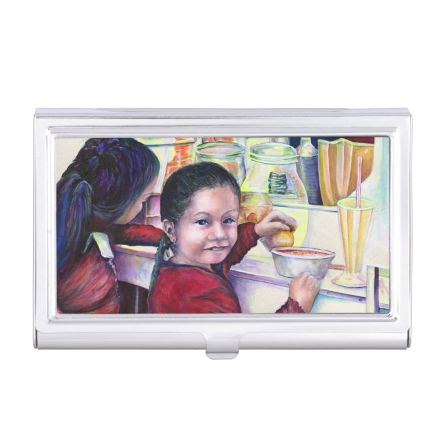 All Good little Girls get Ice Cream, Mexico Business Card Case (Front)