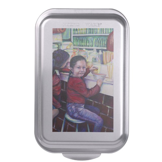 All Good little Girls get Ice Cream, Mexico Cake Pan (Front Vertical)