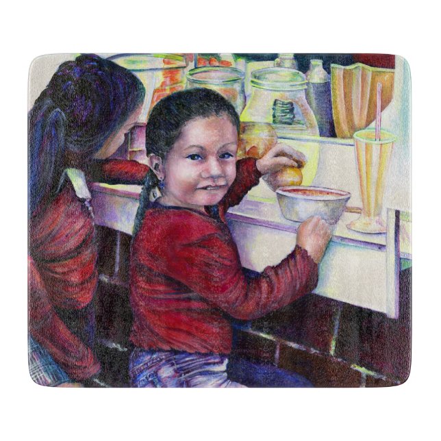 All Good little Girls get Ice Cream, Mexico Cutting Board (Front)