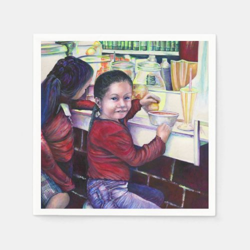 All Good little Girls get Ice Cream Mexico Paper Napkins