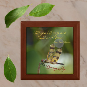 All Good Things are Wild and Free Dragonfly Gift Box