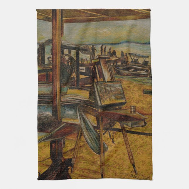 All Great Paintings Start with One Brush Stoke Towel (Vertical)