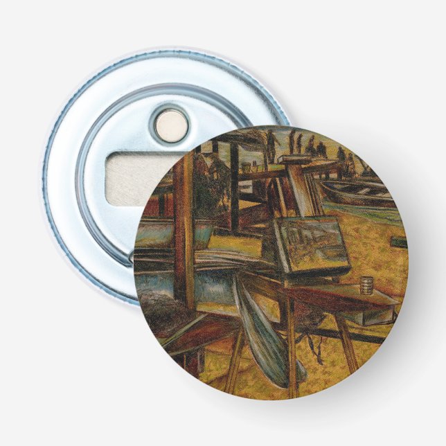 All Great Paintings Starts with One Brush Stoke Bottle Opener (Front)