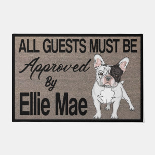 All Guests Must Be Approved By Dog, Personalized Doormat