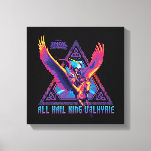 All Hail King Valkyrie Psychedelic Graphic Canvas Print