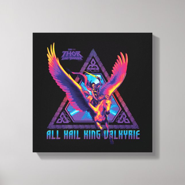 All Hail King Valkyrie Psychedelic Graphic Canvas Print (Front)