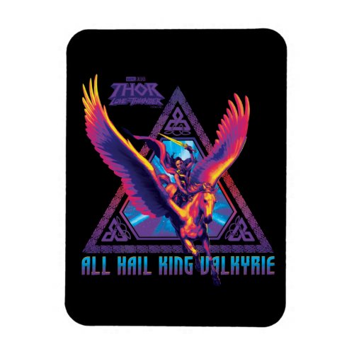 All Hail King Valkyrie Psychedelic Graphic Magnet