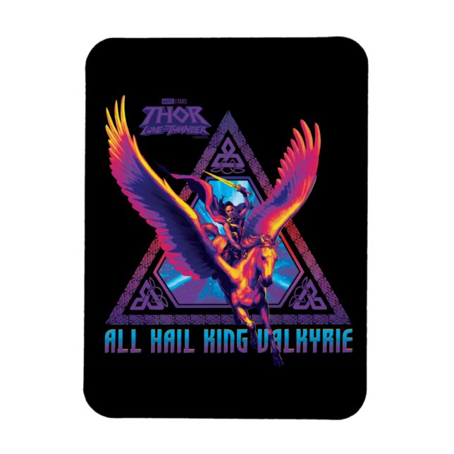 All Hail King Valkyrie Psychedelic Graphic Magnet (Vertical)