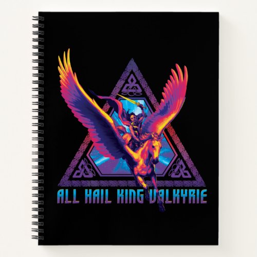 All Hail King Valkyrie Psychedelic Graphic Notebook