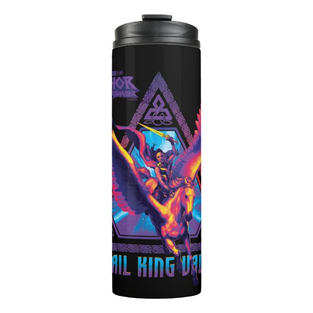 All Hail King Valkyrie Psychedelic Graphic Thermal Tumbler (Front)